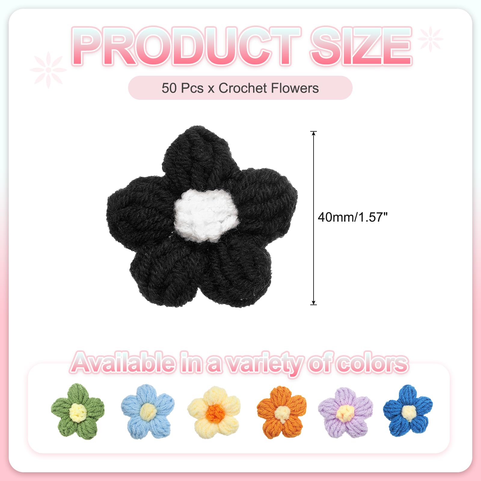 PATIKIL Crochet Flowers - Image 2