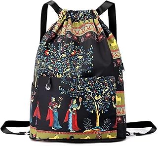 2023 New Drawstring Foldable Large Capacity Dry-Wet Separation Travel Sports Backpack (A)