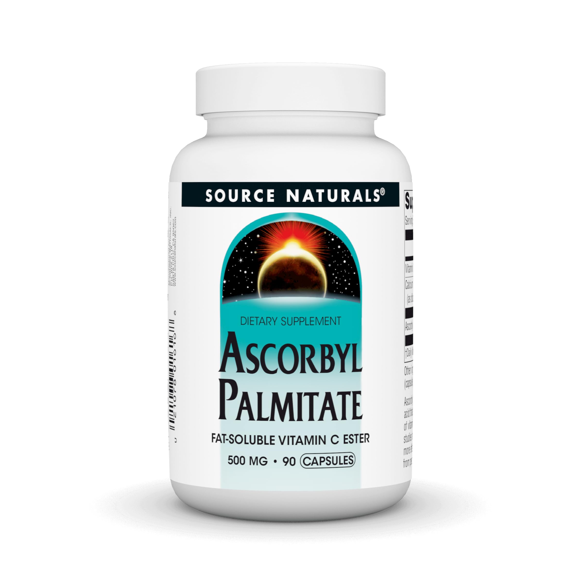 Source Naturals Ascorbyl Palmitate 500mg, 90 Capsules
