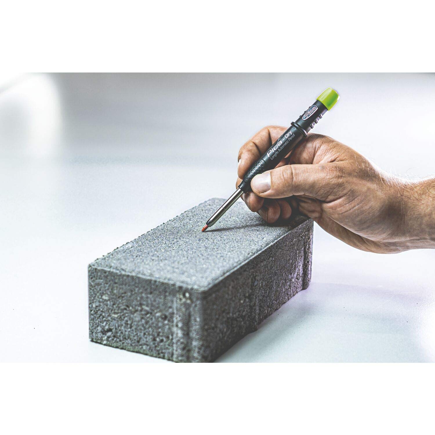 Pica Dry Set - 2x Stift automatisch mit 10x Dry Minen H Graphit, unerlässlich für Hand- und Heimwerker, 3-teilig