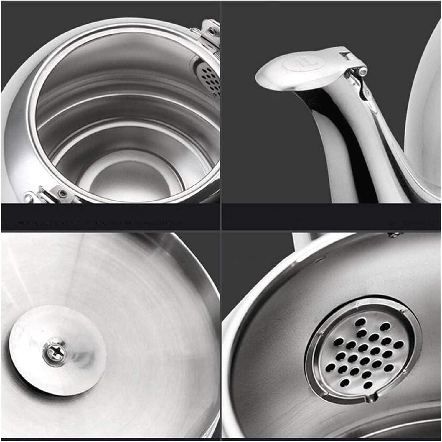 Whistling Tea Kettle,Tea Kettle Stovetop, Whistling Tea Kettle Tea Kettle Stovetop Kitchen Grade Stainless Steel Teapot Stove with Heat Resistant Handle(4L)