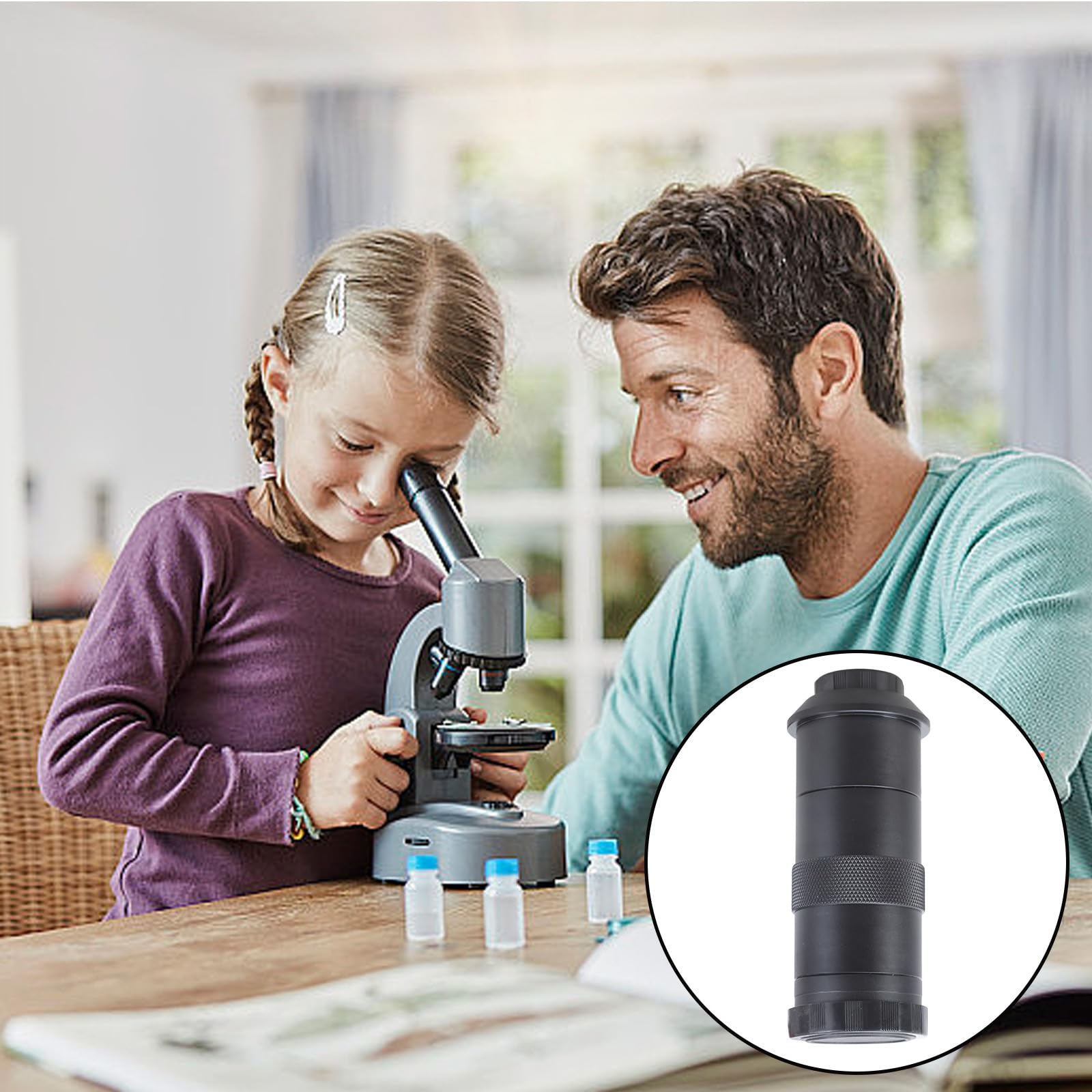 100X C Mount Lens Per Circuito Ispezione Microscopio Lente Ottica 0.5-3X Ingrandimento Lente Regolabile