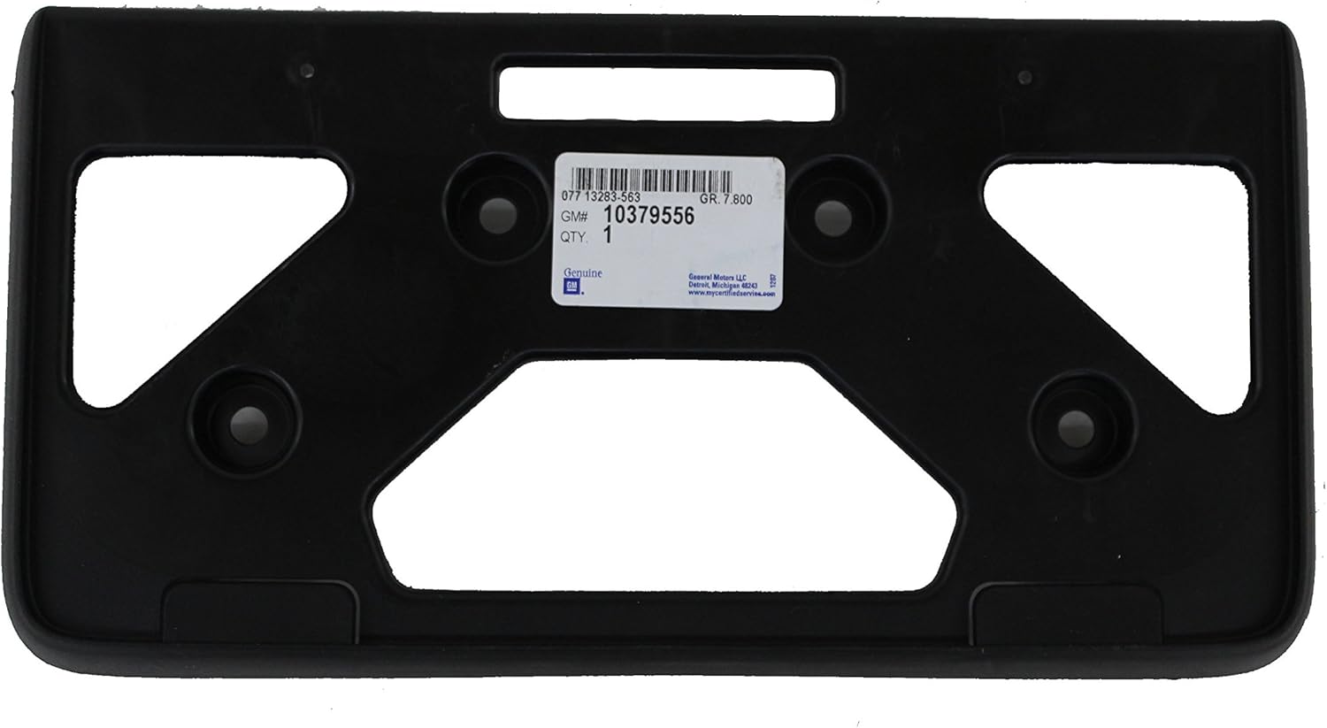 Genuine GM 10379556 License Plate Bracket, Front