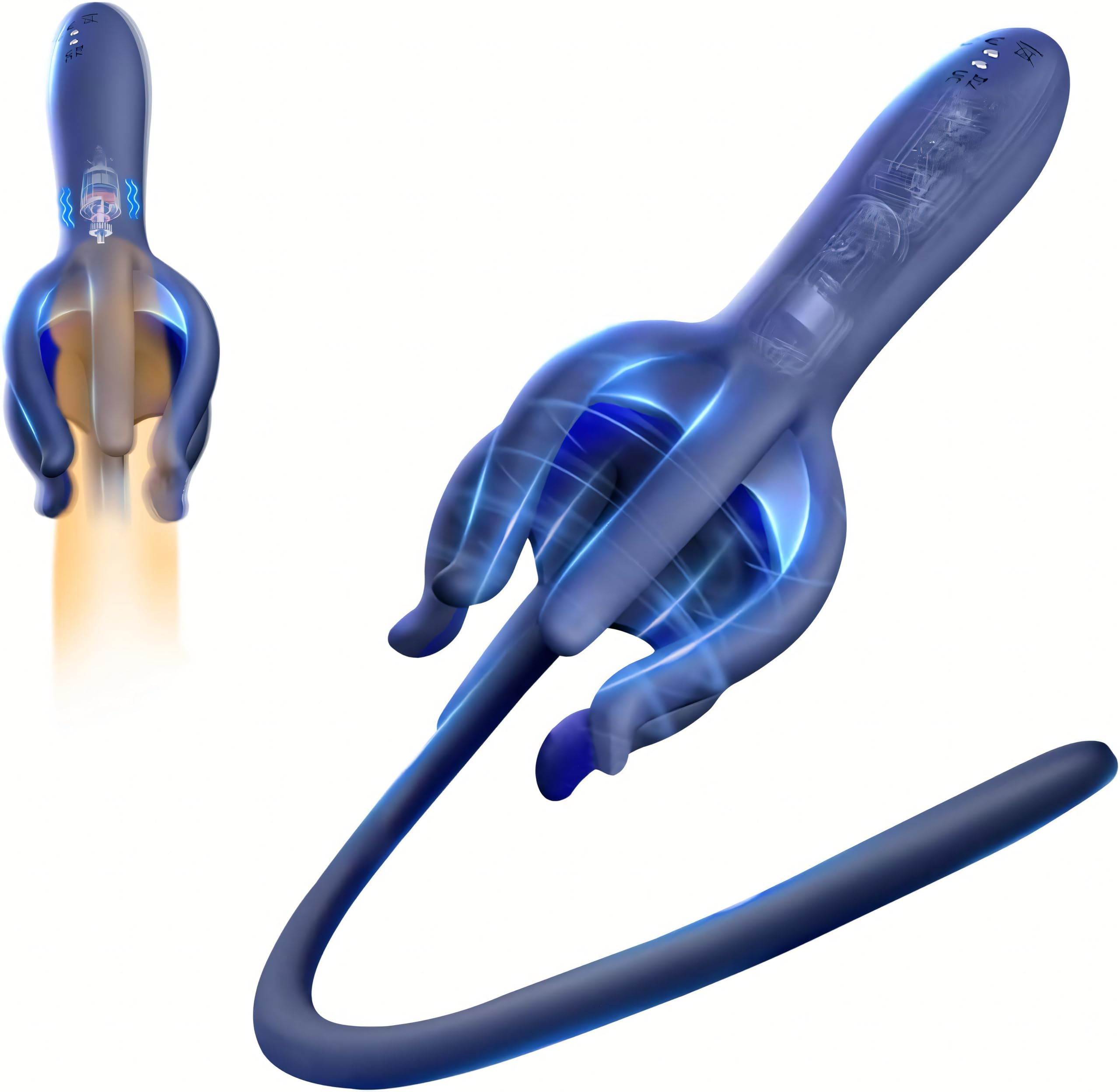 Male Urethra Stimulator Stick – Vibrating Plug Dilator with 10 Vibration Modes, Erotic Penis Stimulation Adult Sex Toy for Men, Urethral Pleasure Device OH-OT-279