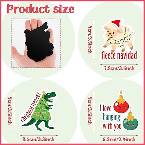 Miniatura 2 de 16 imanes de Navidad divertidos para adultos, imanes de nevera para adultos, imanes de juegos de palabras, árboles de Navidad, calcetines de