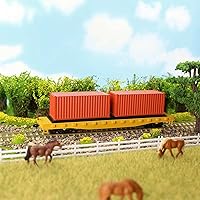 Vista 8 de 8 unids Mezclado Diferente 20ft Contenedor de Carga HO Escala Modelo Tren Accesorios 1:87 20 Pie Contenedor C8720