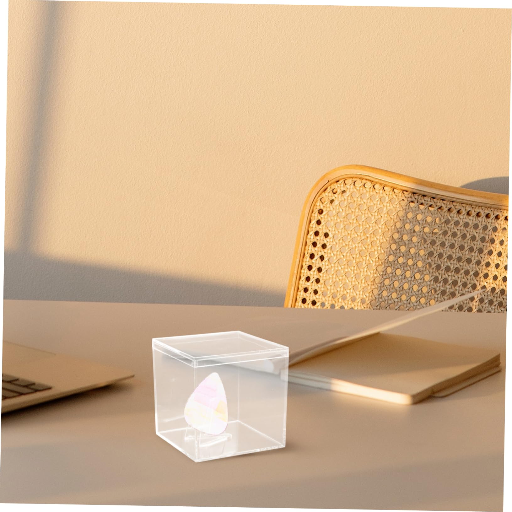 VICASKY 4 unidades de soporte para púas de guitarra, soporte para púas de guitarra, soporte para púas de guitarra, organizador de almacenamiento acrílico transparente