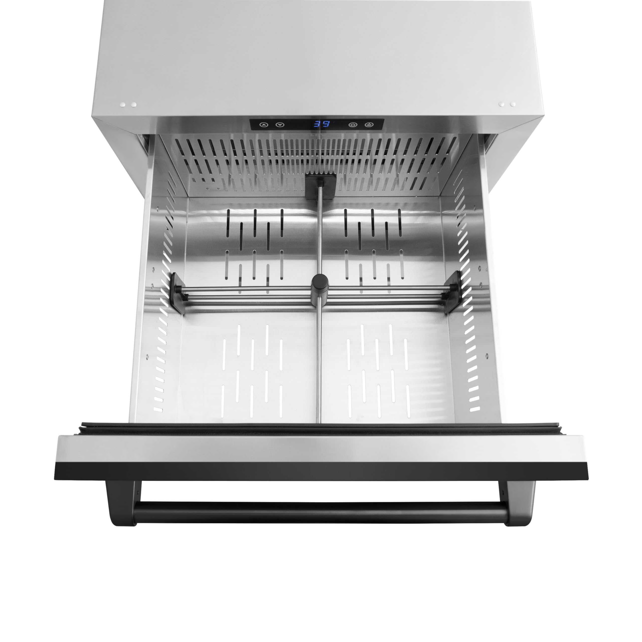 Z Line Kitchen And Bath ZLINE 24 In. Touchstone 168 Can Outdoor-Rated Dual Refrigerator Drawer With Black Stainless Steel Doors (Rdso-Bs-24) on Fridge.com - View 2