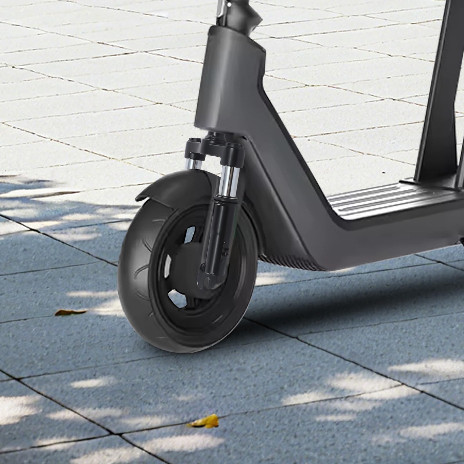 Trottinette électrique fourche avant 14 x 38 cm pour Xiaomi M365, 1S, Pro, Pro2 et Mi3, fourche à suspension avec amortisseur en alliage d'aluminium, béquille et garde-boue, noir