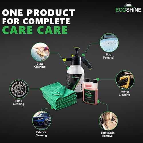Miniatura 4 de Kit de lavado y cera sin agua para detalles de coche  Pulverizador de lavado de autos súper concentrado sin agua y sin enjuague  Lavar y encerar más