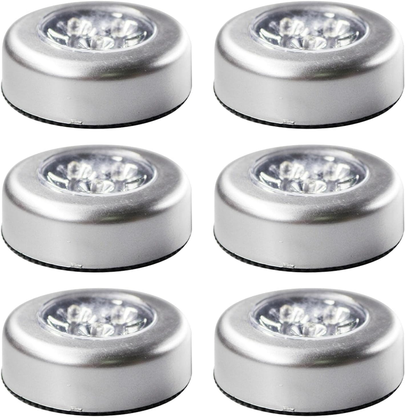 Lamlord 6 Pack LED Push Lights，Wireless BatteryPowered LED Puck Light