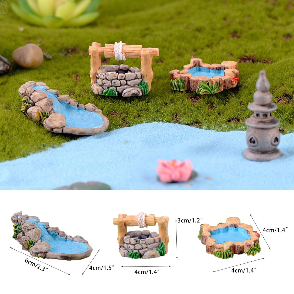 Zamety Lichtgevende mini-dieren, 30 stuks mini-hars, dieren, uilen, 6 kleuren, kleine figuren, uilen, harsfiguren, klein, geschikt voor poppenhuis, landschap, tuin, planten, versieringen