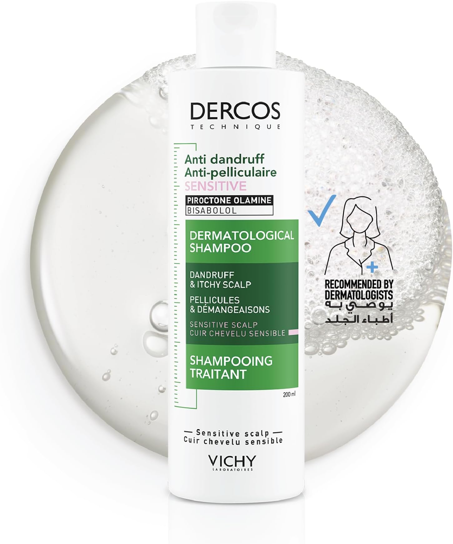 Dercos Anti Dandruff Shampoo for Sensitive Scalp 200ml