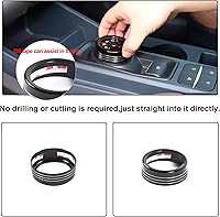 Vista 4 de Cubierta de anillo de botón de palanca de cambios de automóvil compatible con Ford Maverick 2022-2024, cubierta de anillo para palanca de cambios