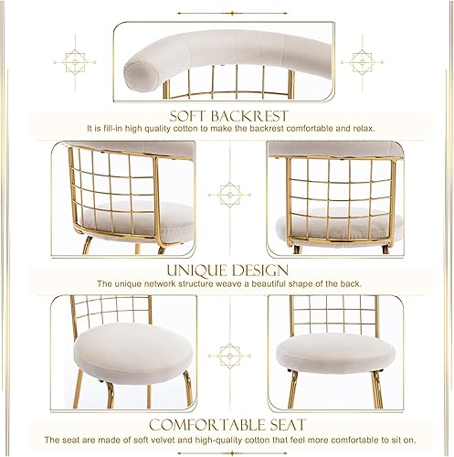 Miniatura 5 de Aimerive Taburetes de bar con respaldo, taburete moderno de terciopelo de lujo con respaldo de 32 pulgadas de altura del asiento, taburetes de isla
