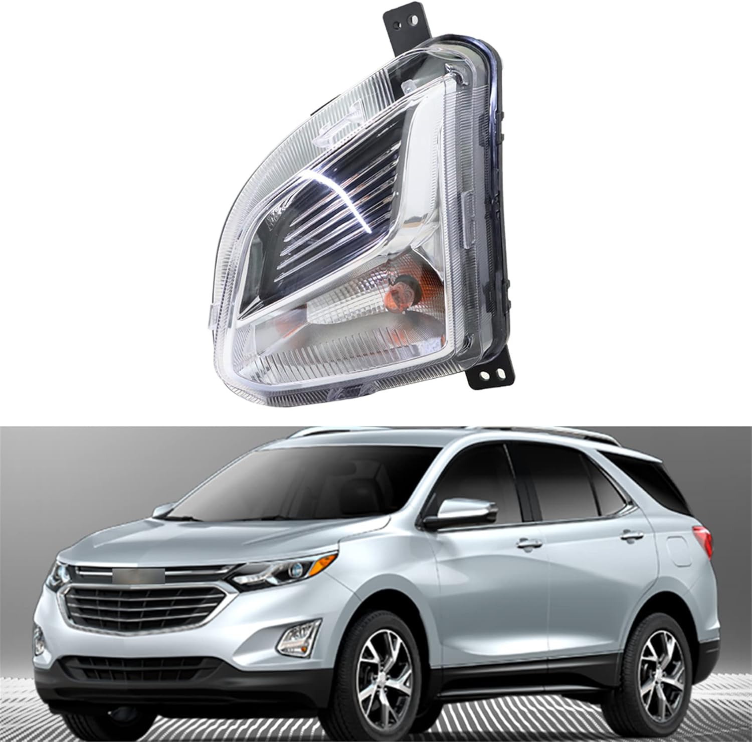 labwork Bumper Fog Light Assembly w/Bulbs Replacement for 2018 2019 2020 Chevrolet Equinox Left Driver Side
