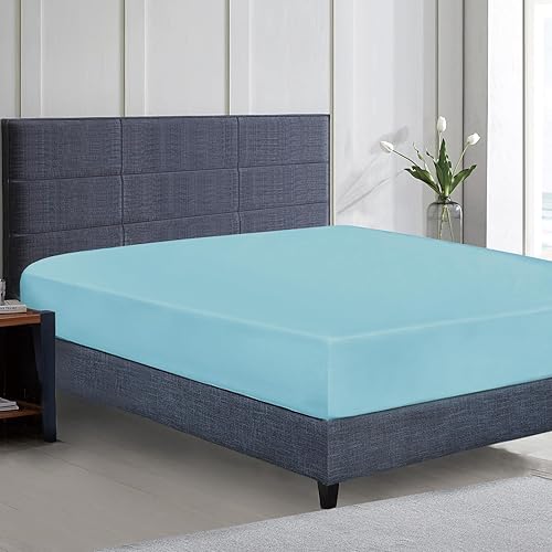 Mejoroom Sábana bajera ajustable tamaño individual  Sábanas inferiores con elástico en todo el contorno  Sábanas súper suaves y de 16 pulgadas de