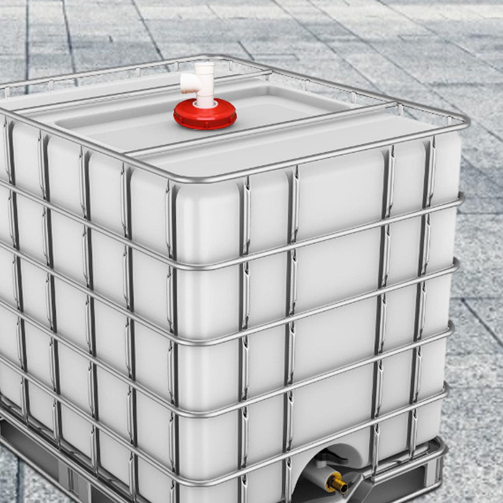 Filtro Per Coperchio IBC In Nylon Lavabile Con Coperchio Per Cisterna Per Acqua Piovana IBC 1000 L Dn 75 Feltro Agugliato Rosso 245 Mm 64007317