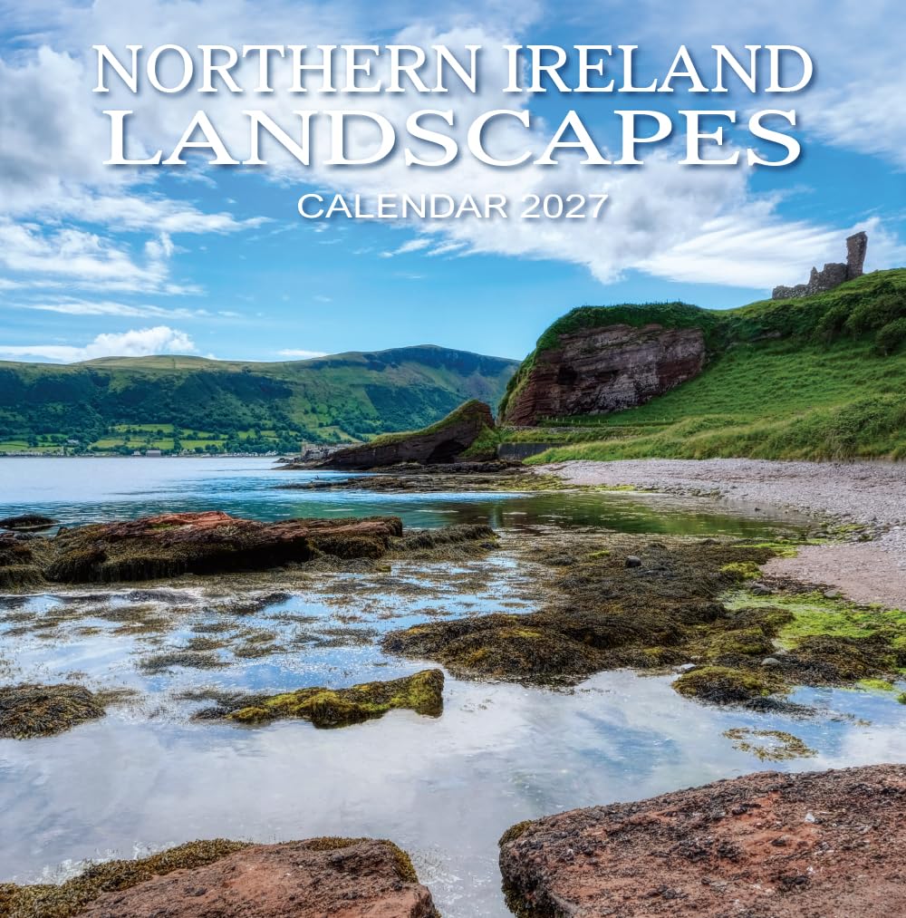 2027 Northern Ireland Calendar: Northern Ireland Landscapes - Square Wall Calendar - Month to View - 12 Months