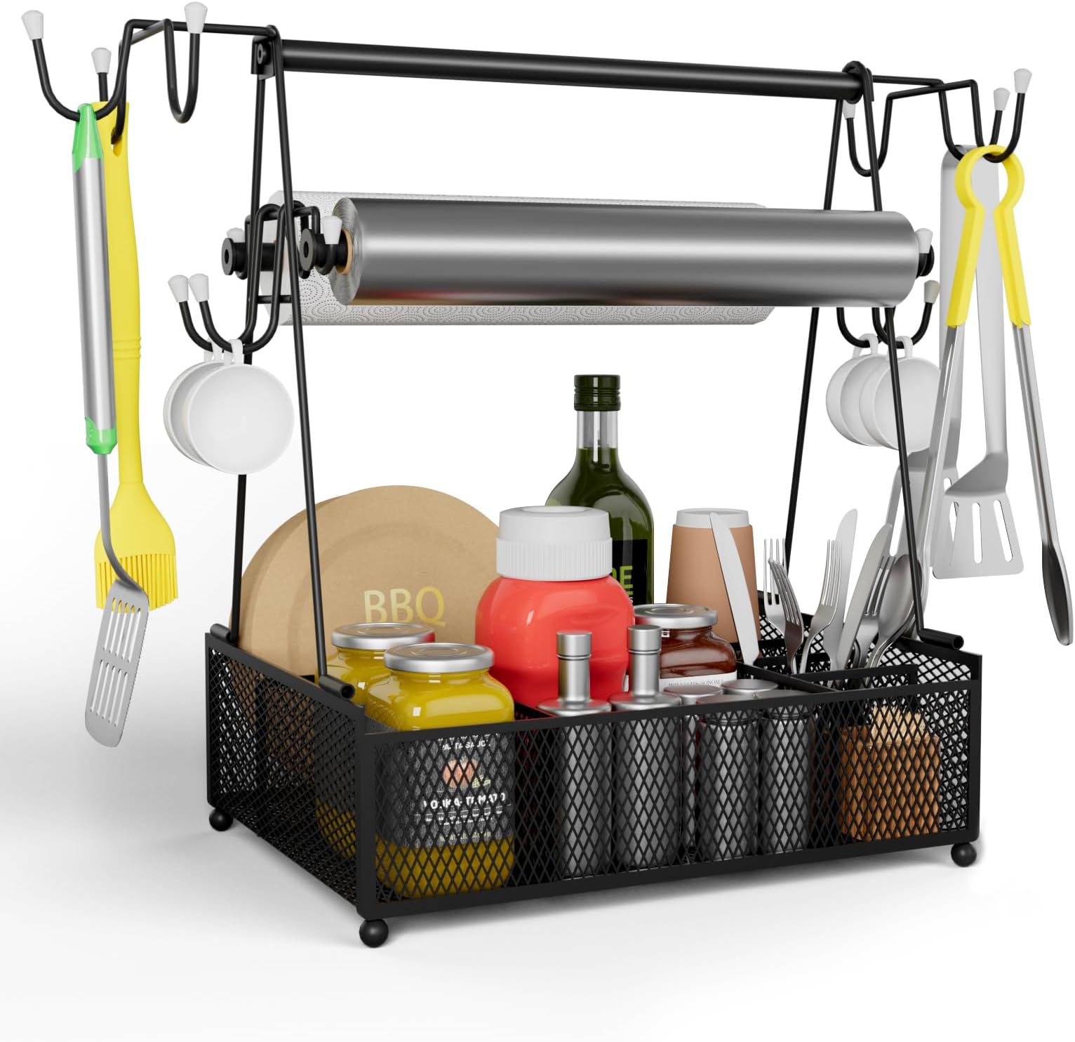 Amazon.com : EKNITEY Camping Utensil Grill Holder: BBQ Condiment ...