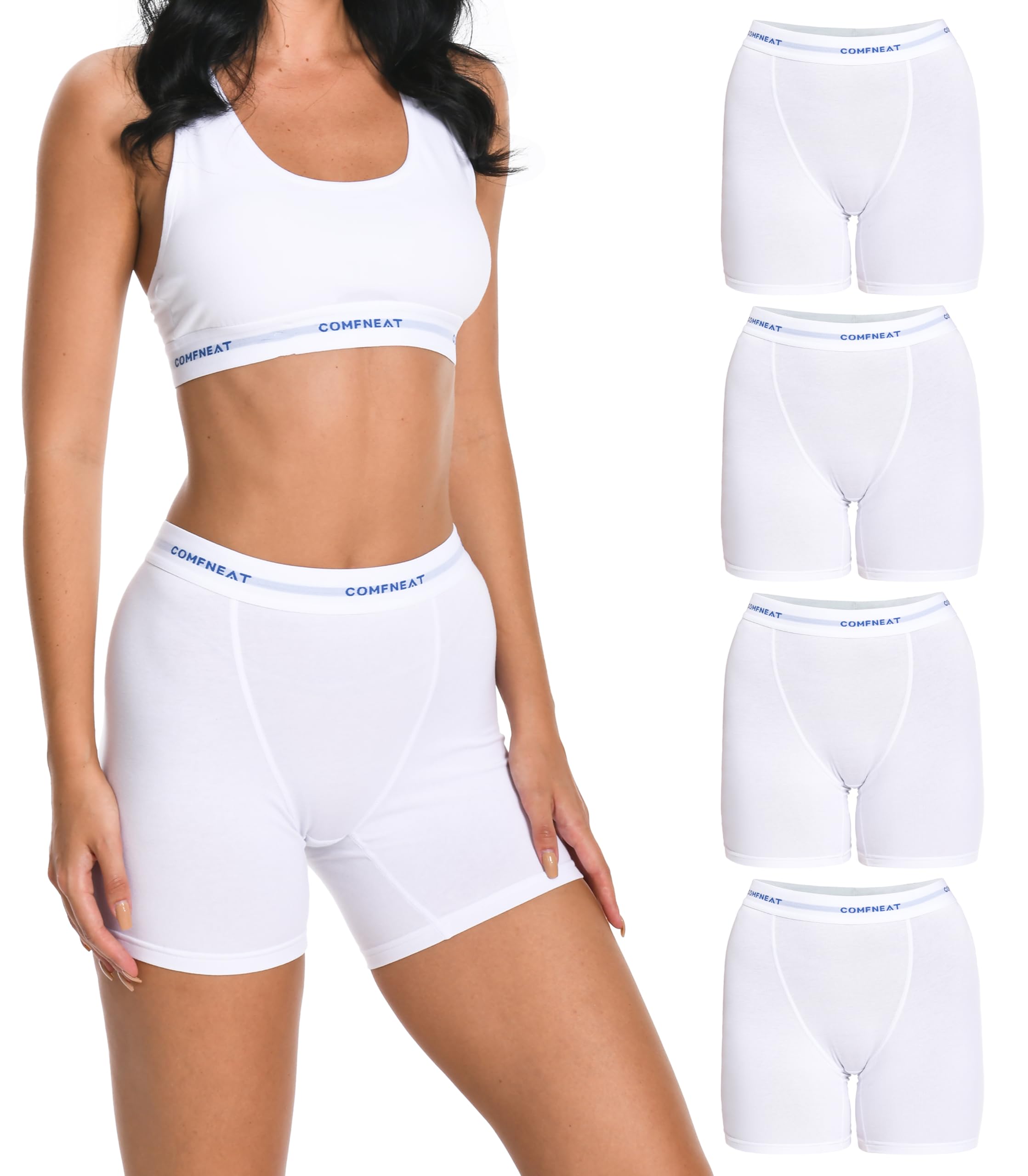 Comfneat Women's 4-Pack Boyshorts