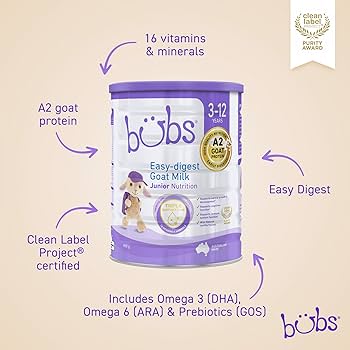 Bubs Goat Milk Junior Nutrition Drink Stage 4, Kids 3-12