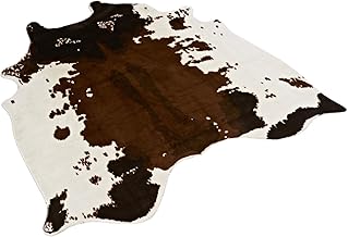 textilerfromchina Tapis Imitation Peau de Vache, imprimé Animal, Tapis pour la Maison 135 x 140 cm