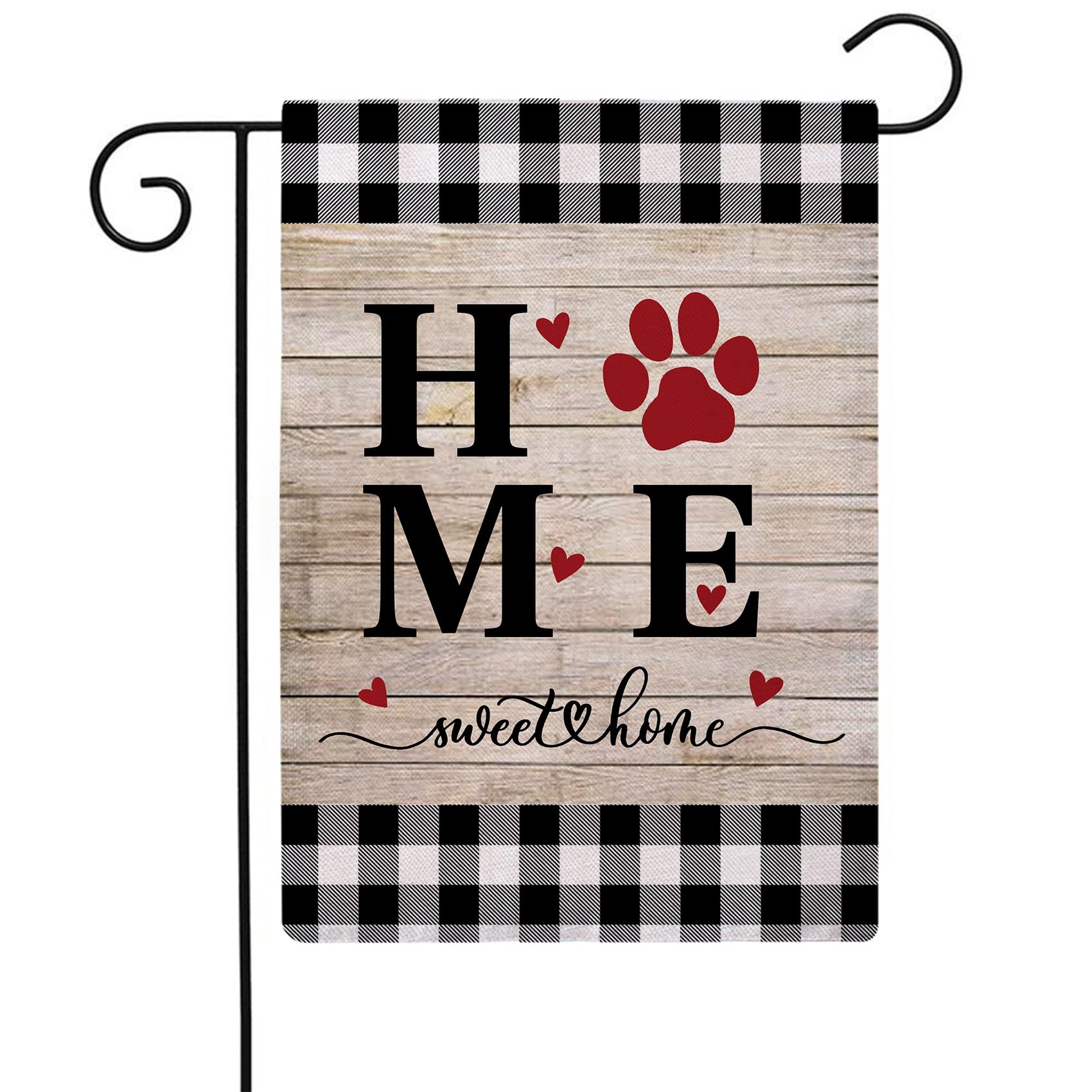 Hunde-Gartenflagge „Verwöhnte Hunde“ – Doppelseitig, Jute-Optik, 31,8x45,7 Cm, Wetterfest Für Draußen