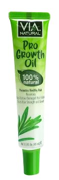 Via Natural 100% Natural Pro Growth Oil 1.5 Fl Oz Pack of 1