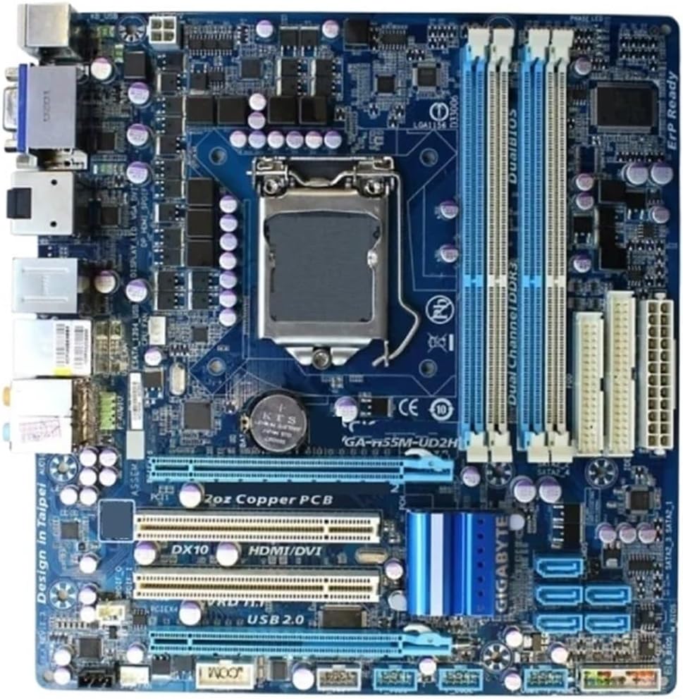 GA-H55M-UD2H Desktop Motherboard H55 LGA 1156 DDR3 ATX Mainboard