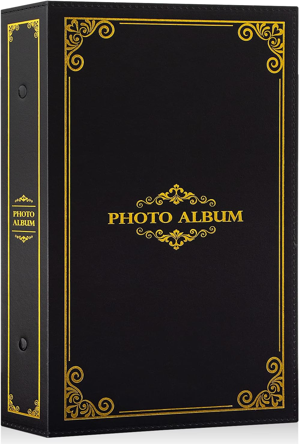 Lanpn Traditional Photo Album 4x6 300 Pockets, Classic Vintage Pictures Albums Holds 300 Horizontal 4x6 Pictures Only Black