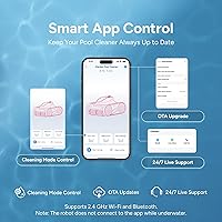 Vista 9 de Limpiador robótico iGarden de piscinas serie KN, tiempo de ejecución de 330 minutos, navegación 3D inteligente, tecnología de ahorro de energía