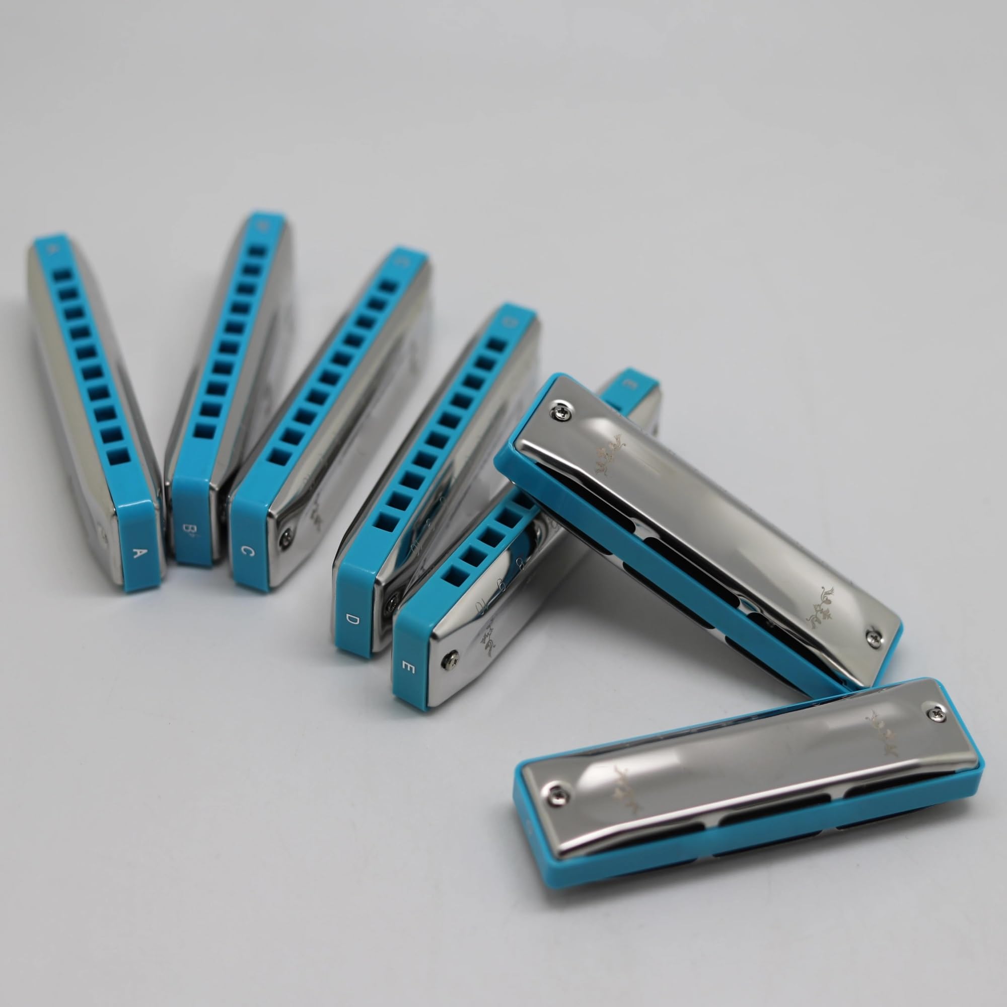 Harmonijka Zestaw Harmonijki Blues Harp 10 Otworów Z 7 Dla Początkujących I Profesjonalistów