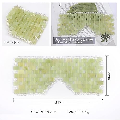 Miniatura 2 de LazyGa Máscara de ojos de jade para relajación ocular Máscara de ojos de belleza para refrescar (1)