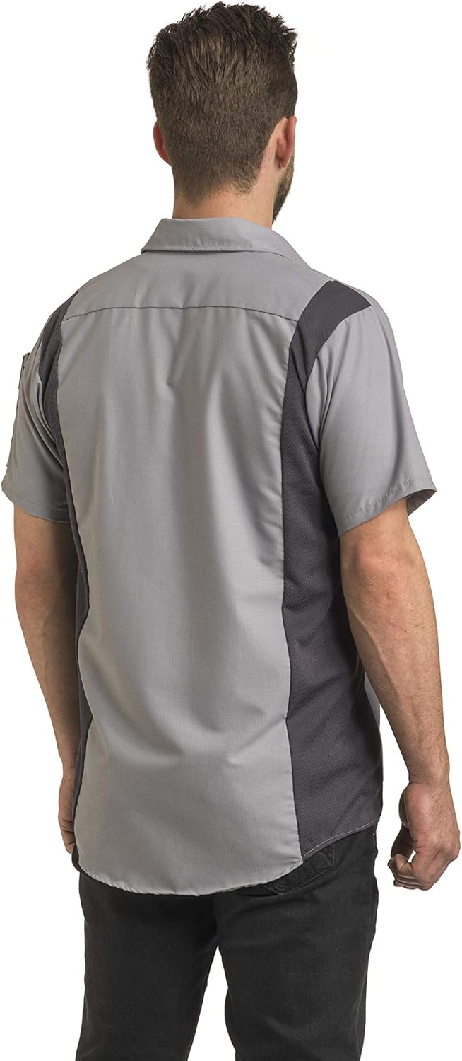Red Kap Mens Short Sleeve Performance Plus Shop Shirt with Oilblok TechnologyShirt - Image 2