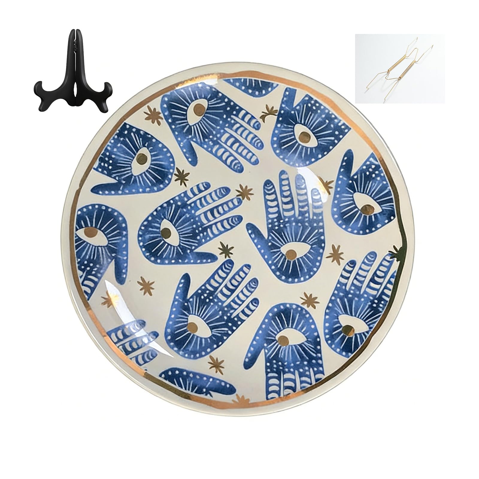 Platos decorativos de cerámica Beccalame artesanales de lujo