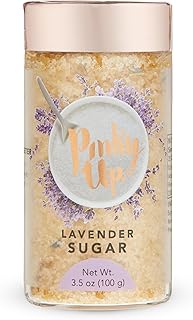 Pinky Up Lavender Sugar, 3.5oz Purple Flavored Sugar, Sugar Rimmer for Cocktails, Sanding Sugar, Cocktail Rimmer, Home Bar Accessories Margarita Party