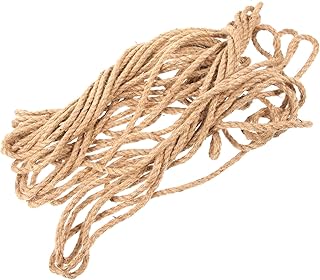 CRILSTYLEO Cuerdas Para Manualidades Cuerda De Yute 6 Mm Color Amarillo Rollo De 20 M Para Decoración De Jardín