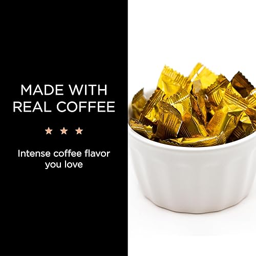 Miniatura 4 de Liberty Bell Caramelo duro envuelto individualmente con cafeína con sabor a café con leche (1 libra - aproximadamente 125 unidades)