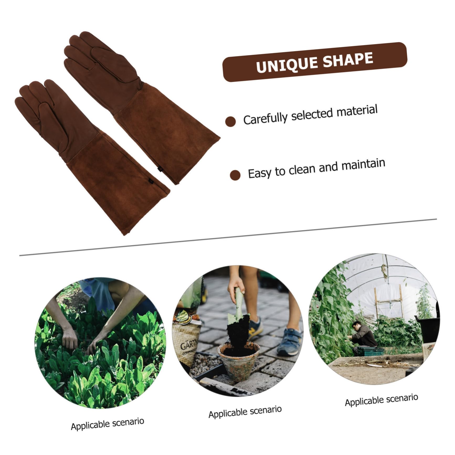 2pares Guantes De Jardinería Largos Protección Para Manos Guantes Resistentes Pinchazos Para Trabajos De Jardín y Paisajismo