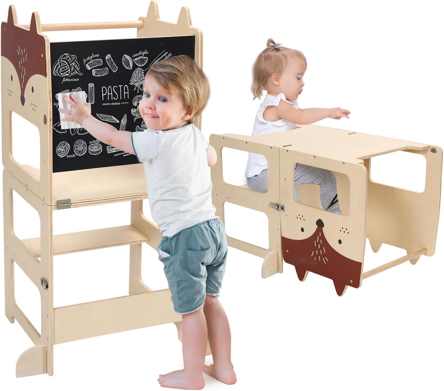 Kids Step Stool, Kitchen Stool for Toddlers, Learning