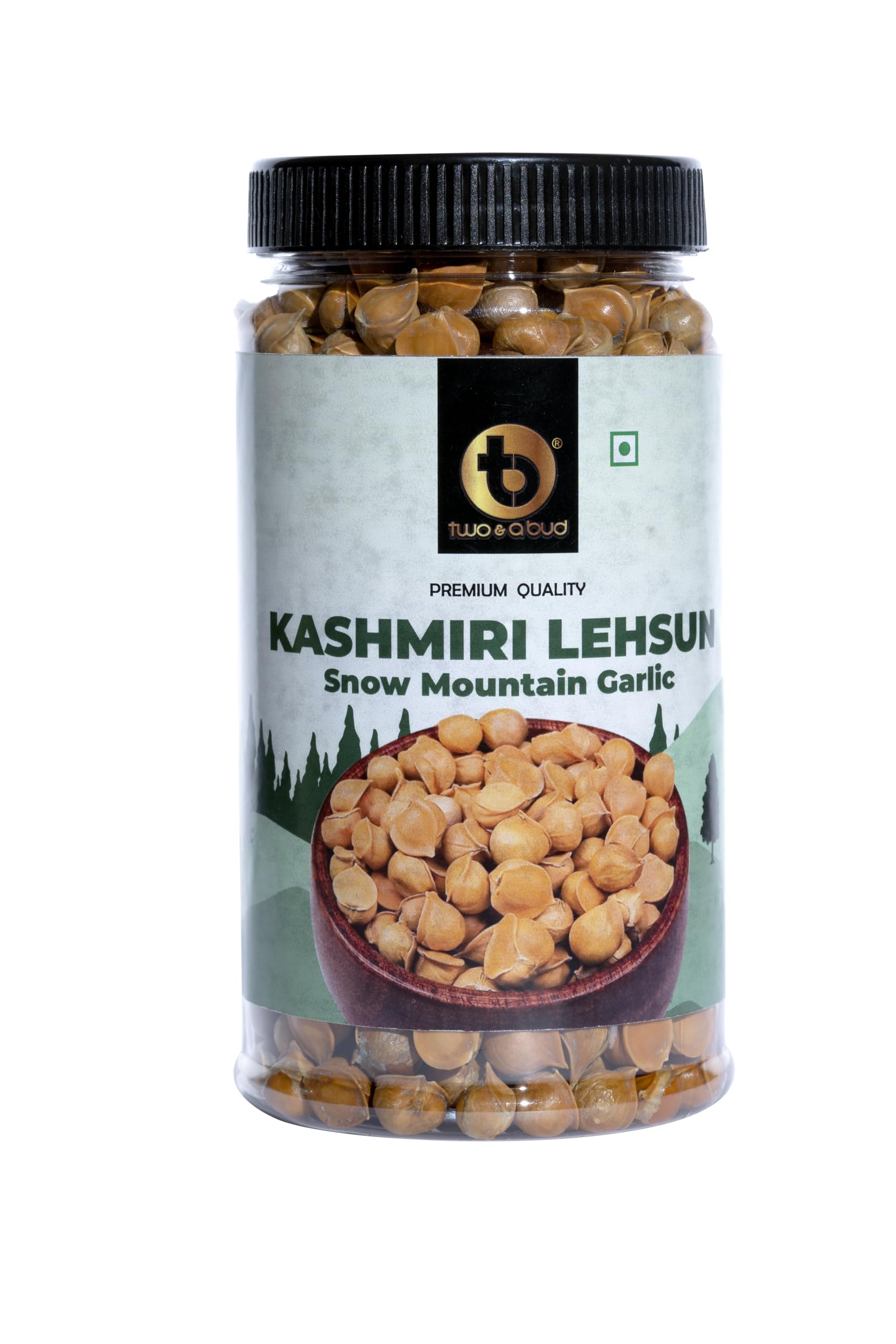 Two & A Bud Organic Kashmiri Garlic (Lehsun) | Snow Mountain Single Clove Garlic | Allium Sativum for Strong Immunity and Diabetes | 150 grams