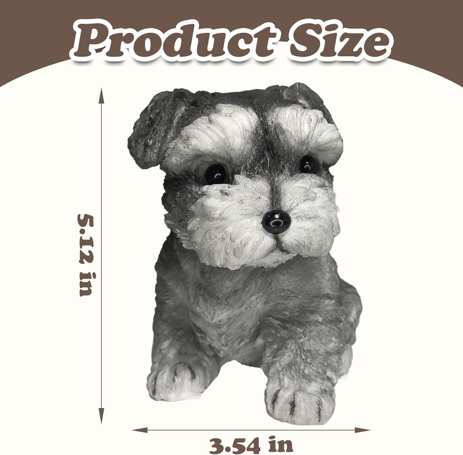 Big taba Squishy Dog, Cute Squishy Dog Stress Relief Toy for Adult/Kids, Handmade Soft Chenery Design, Perfect Squeeze Toys Gift for Relaxation and Fun (6‘’Big Schnauzer) - Image 3