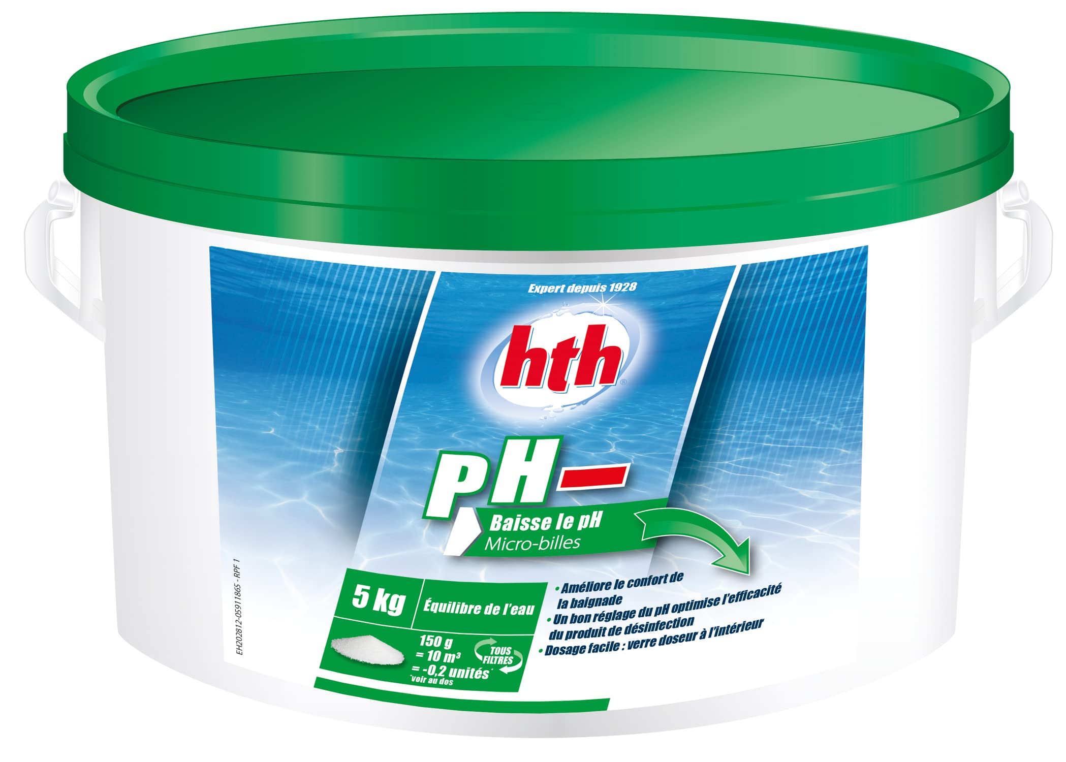 HTH Ph Moins Micro-Billes 5 Kg