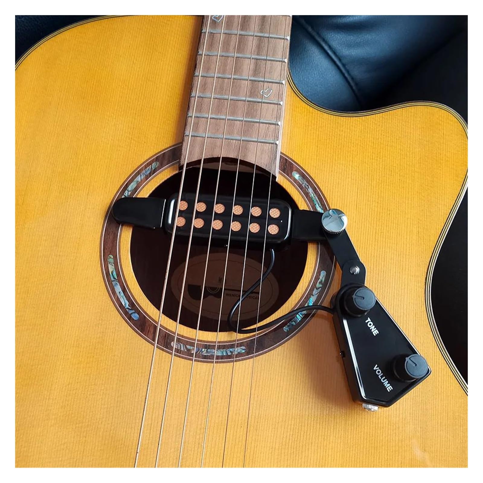 Pickup Per Chitarra Acustica A 12 Fori, Kit Di Amplificatori E Trasduttori Per Chitarra Classica Professionale Pickup professionale per chitarra acustica(3/4)