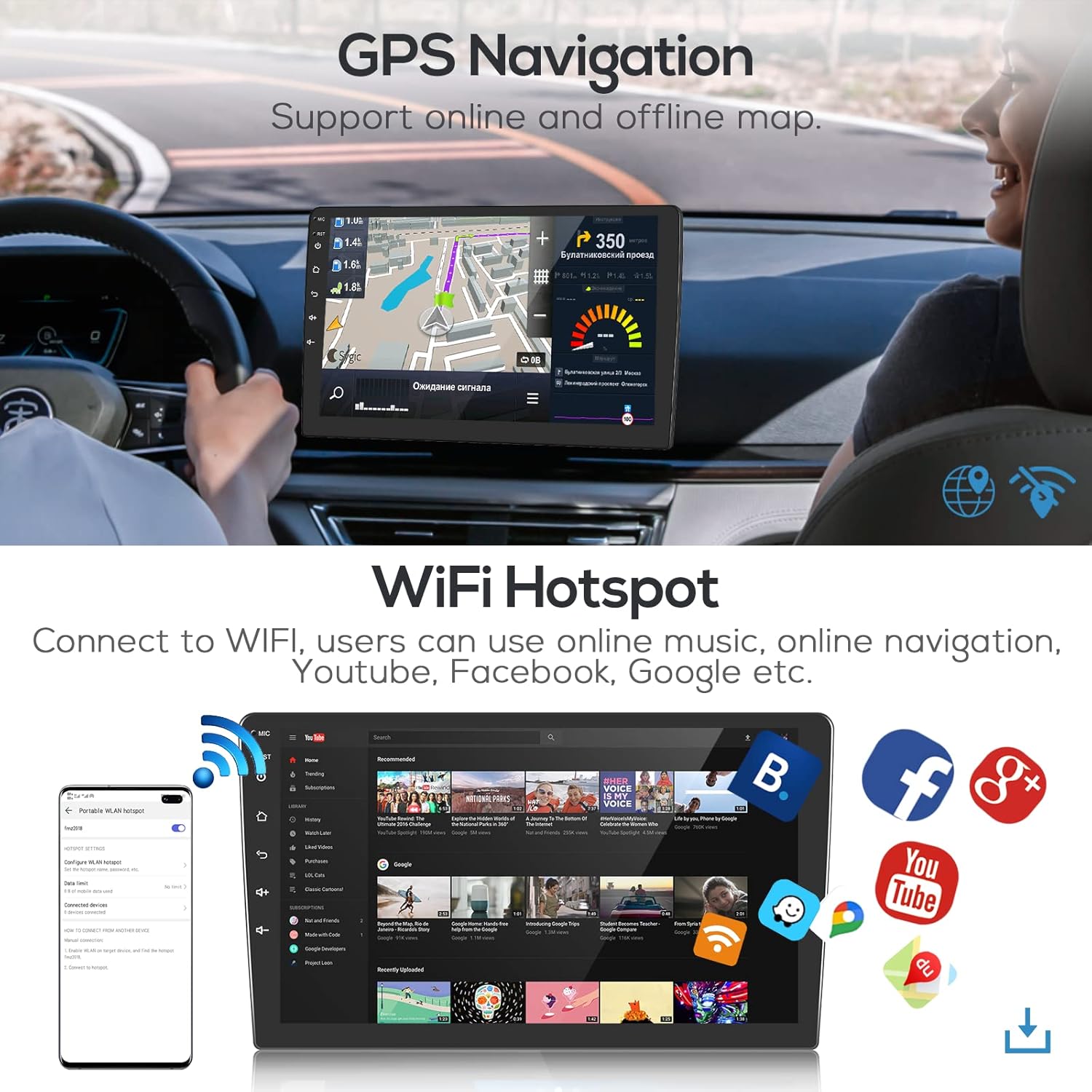 android car stereo for toyota fj cruiser 2007 2013 with apple carplay rimoody 9 inch touchscreen car radio with gps navigation bluetooth fm hifi wifi