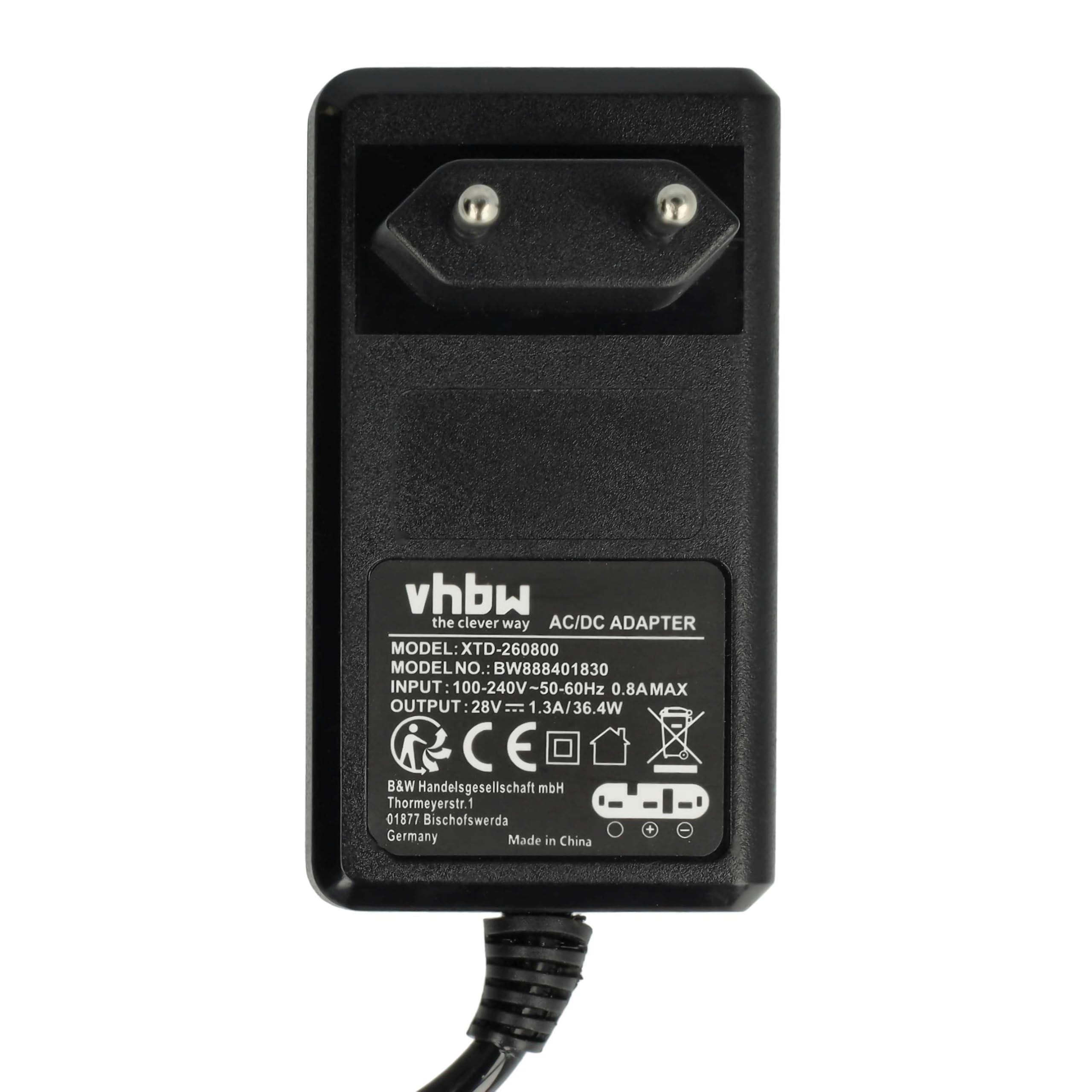 vhbw 1 x zasilacz sieciowy, 1 x akumulator 3000 mAh, 1 x 20 m kabel niskiego napięcia kompatybilny z Gardena Smart SILENO City, Sileno+ zestaw kosiarek