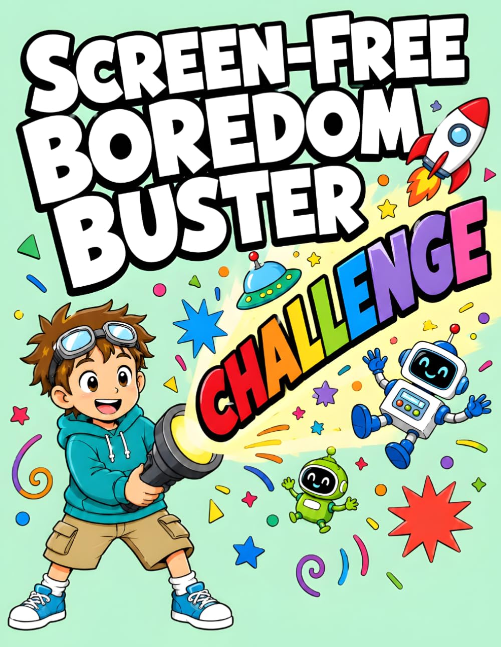 Screen-Free Boredom Buster Challenge: Boredom Buster Workbook for Kids Ages 7–10: Screen-Free Activities, Drawing Challenges, Logic Puzzles and Story Prompts