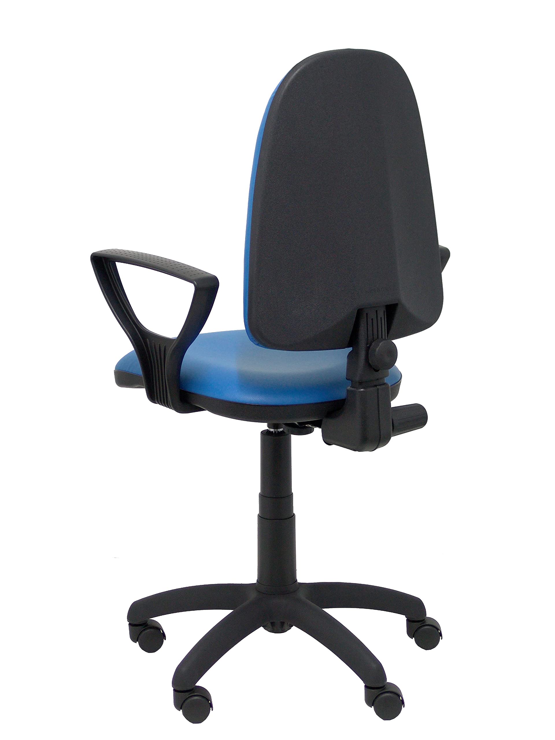 Silla Ayna similpiel Azul con Brazos