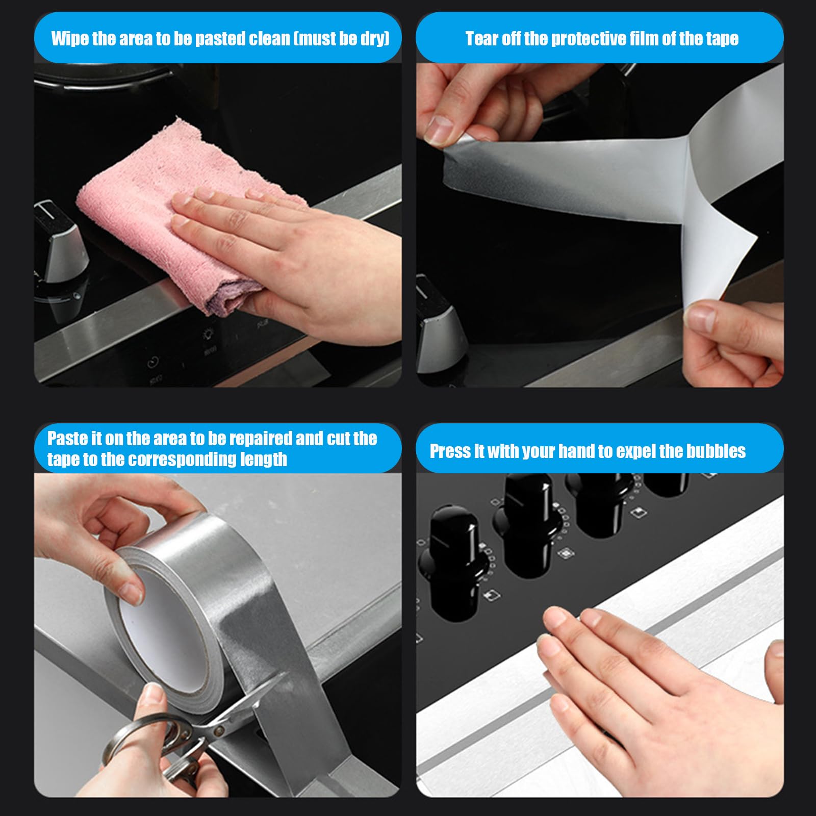 Nastro Adesivo Argento SEIYOGDS | 100mm X 50m Extra Forte - Foto 6